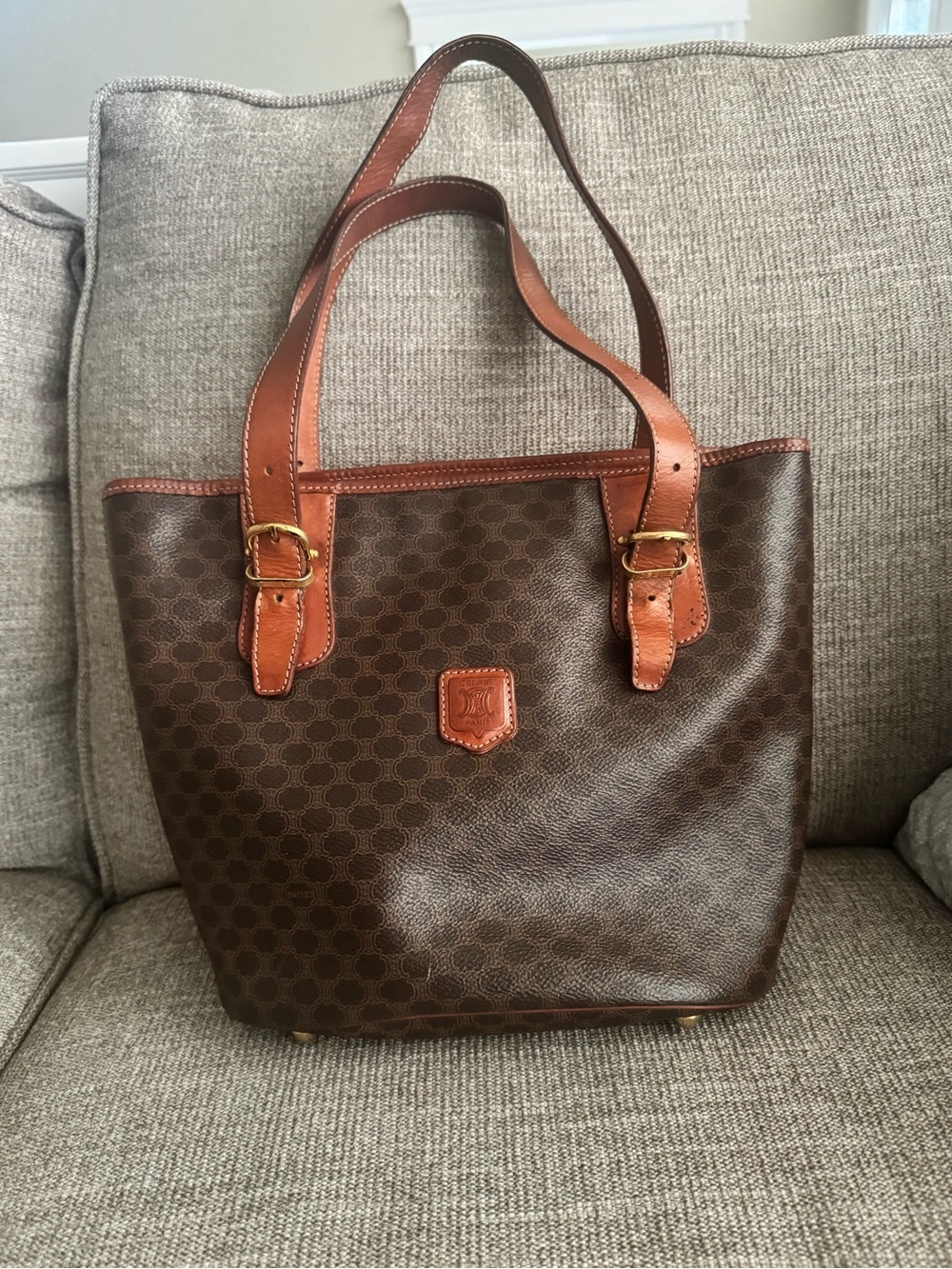 Vintage Celine Macadam Tote Bag